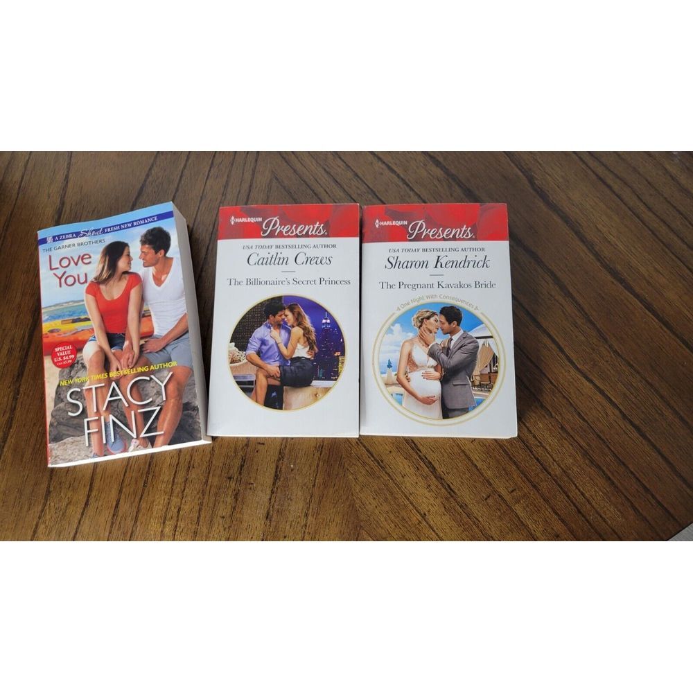 bundle of 3 Harlequin romance novels